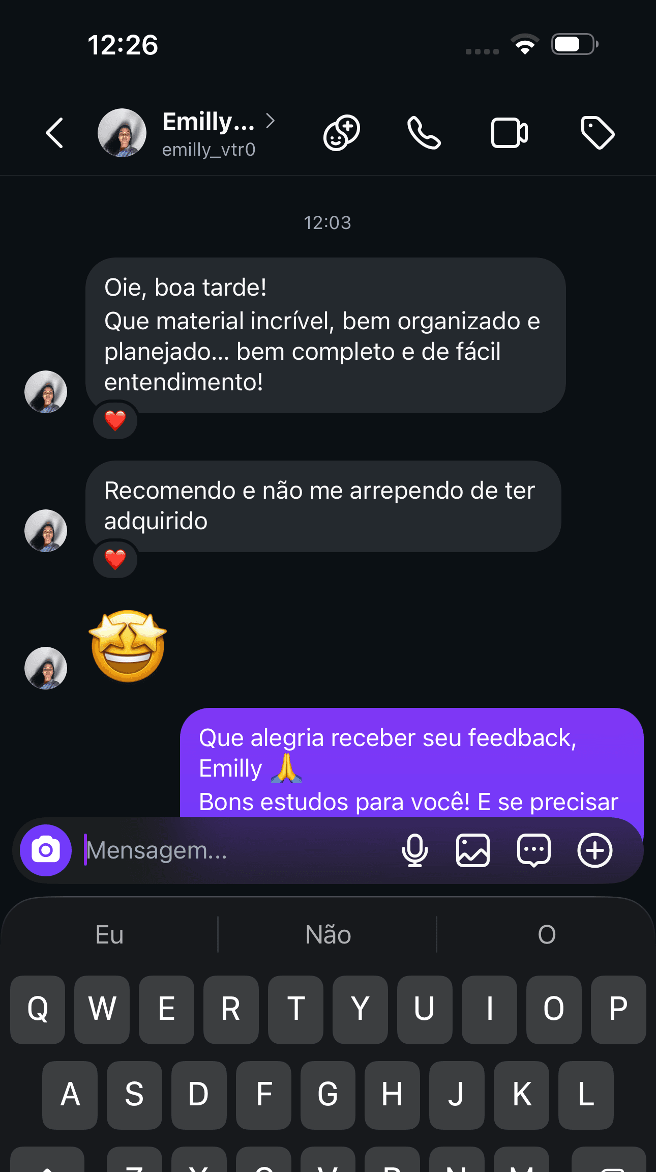 Depoimento real de Emilly